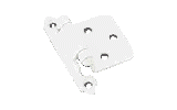 White Hinge per pair