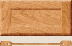 Flat square panel d/f
